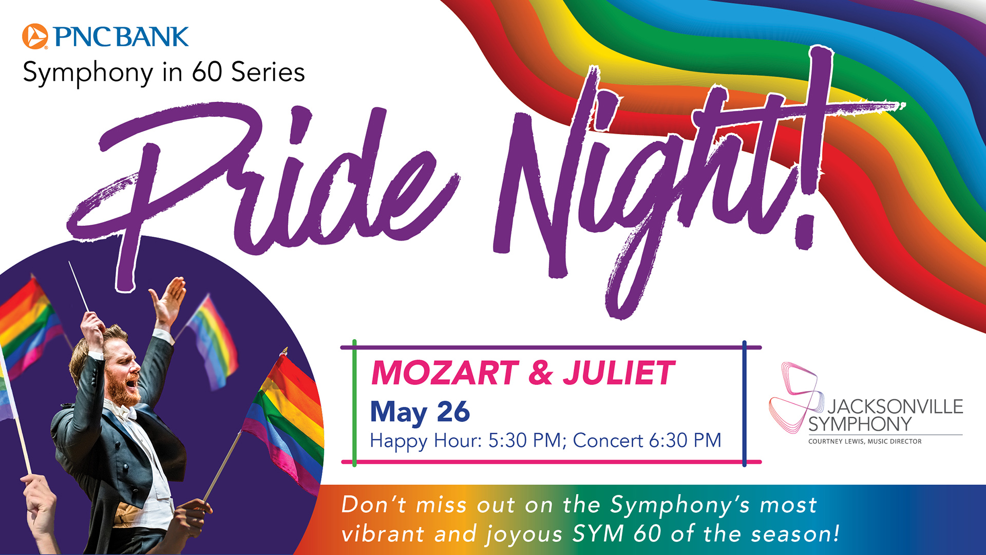PRIDE NIGHT: Mozart & Juliet — Sym 60